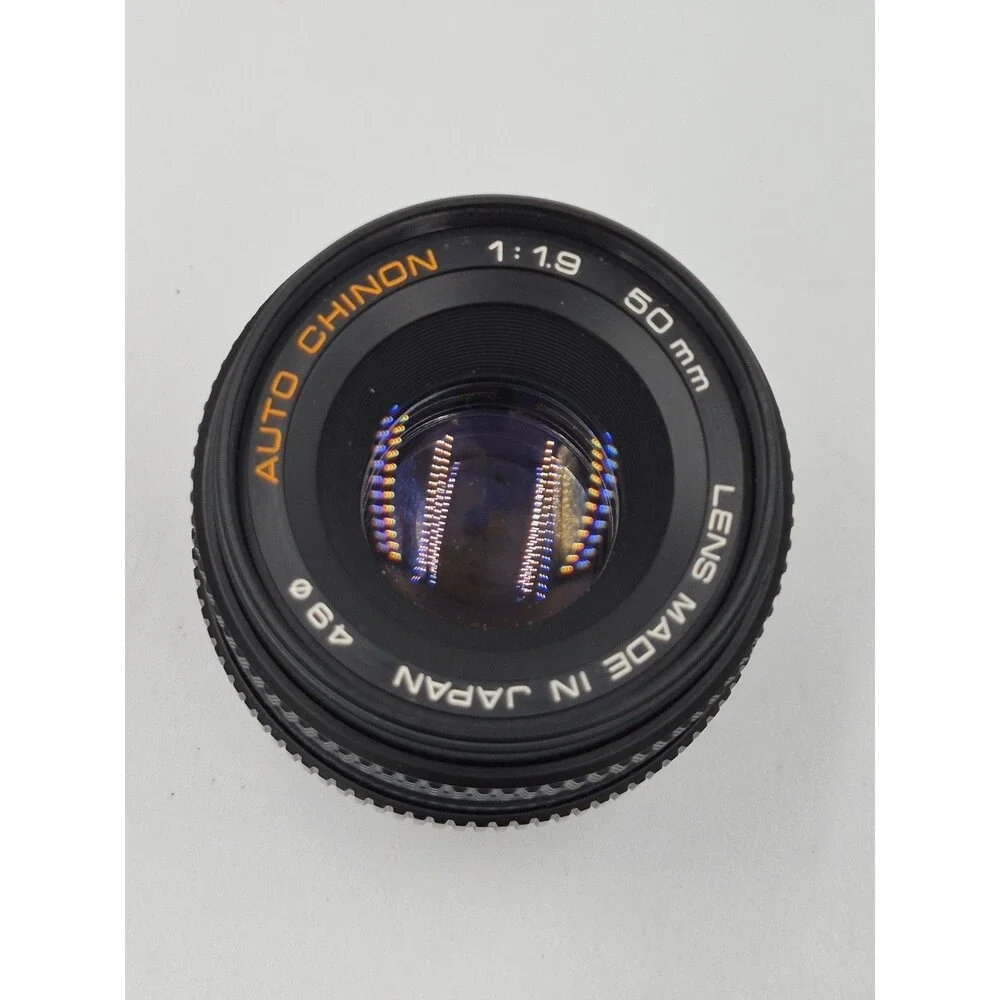 Chinon 50mm F/1.9 Auto Manual Focus Lens For Pentax K Mount With Case Vintage